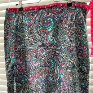 Paisley pencil skirt